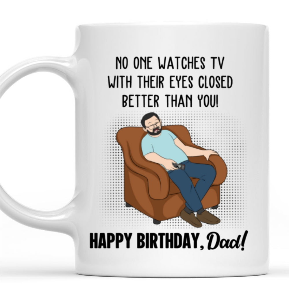 Custom Christmas & Birthday Gift for Dad • Professional Couch Napper - Personalized Coffee Mug