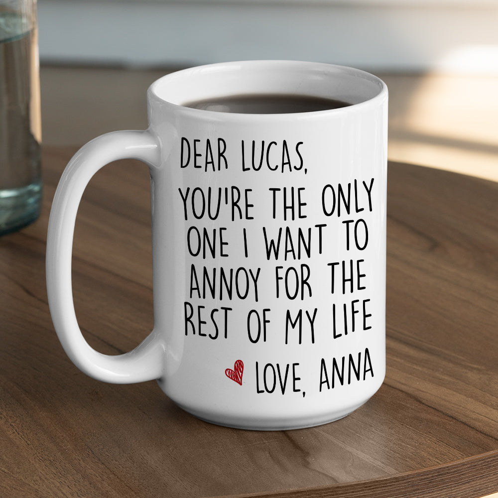 Custom Anniversary Keepsake Gifts For Couple • My Only One - Personalized Coffee Mug