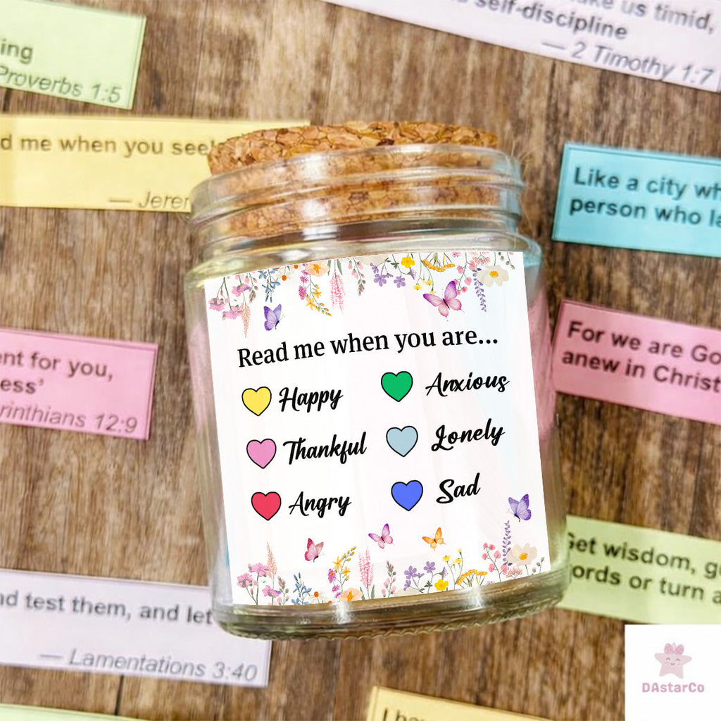 To My Granddaughter - Personalized Custom Bible Verses Jar