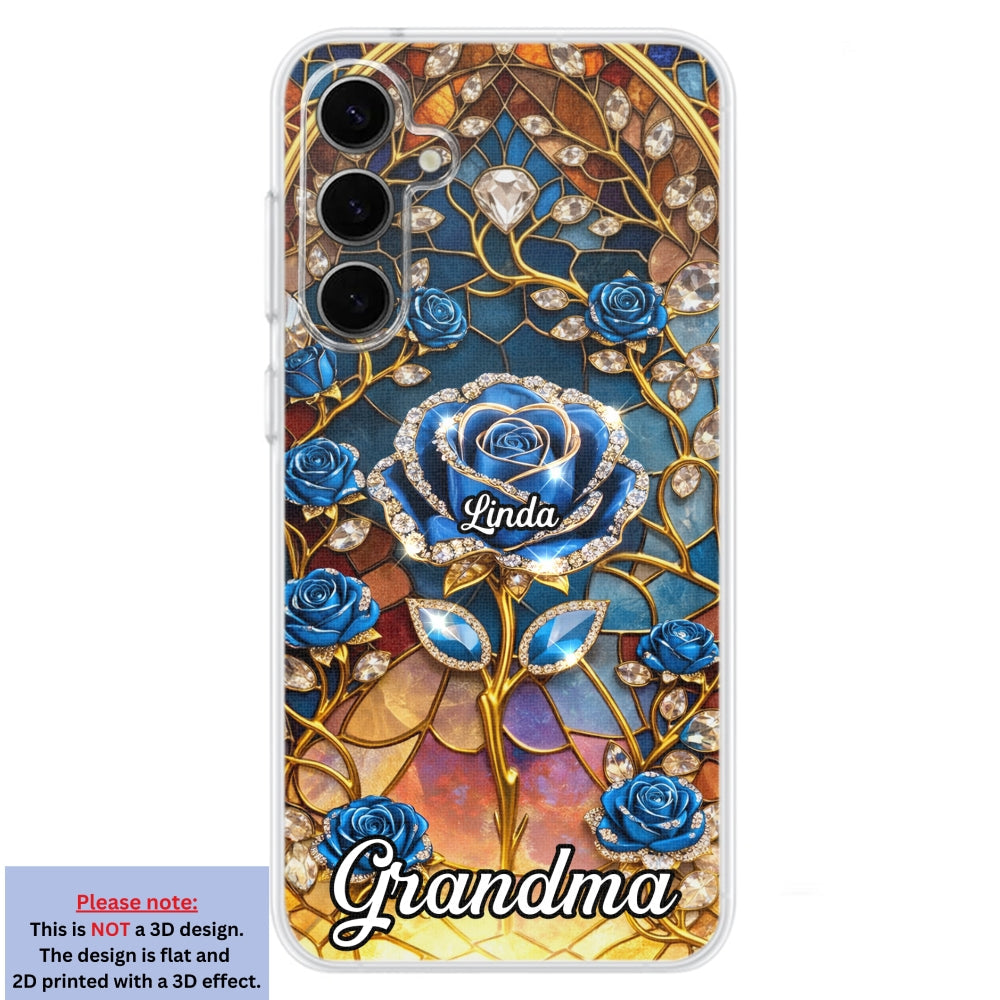 Rose Flower Grandma - Personalized 3D Effect Phone Case