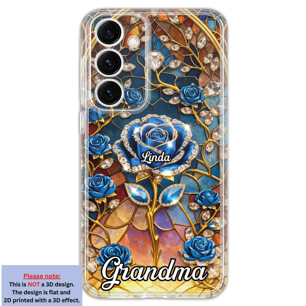 Rose Flower Grandma - Personalized 3D Effect Phone Case