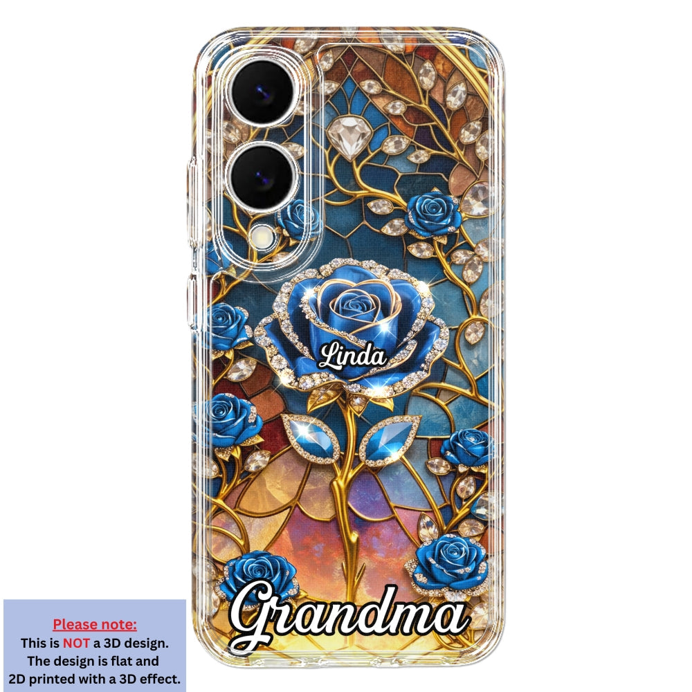 Rose Flower Grandma - Personalized 3D Effect Phone Case