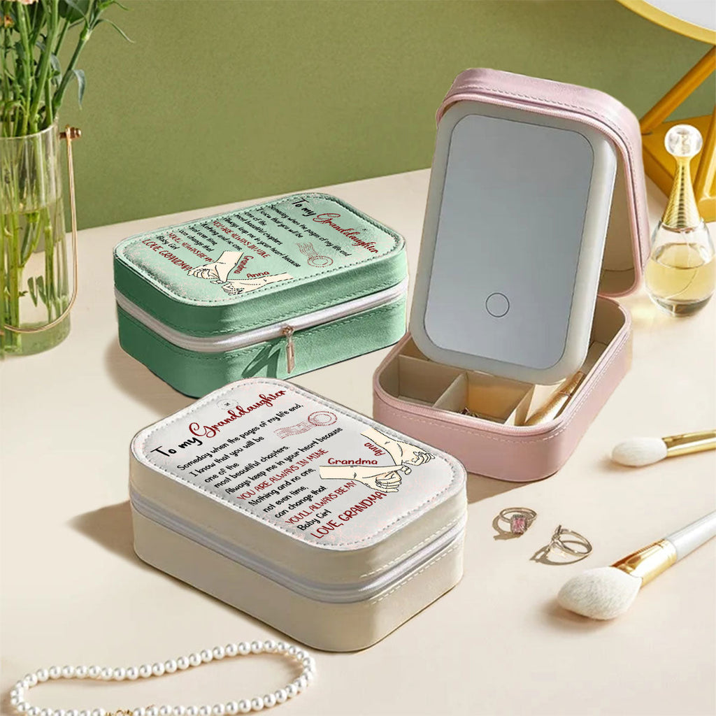 The Most Beautiful Chapters - Personalized Jewelry Box With LED Mirror