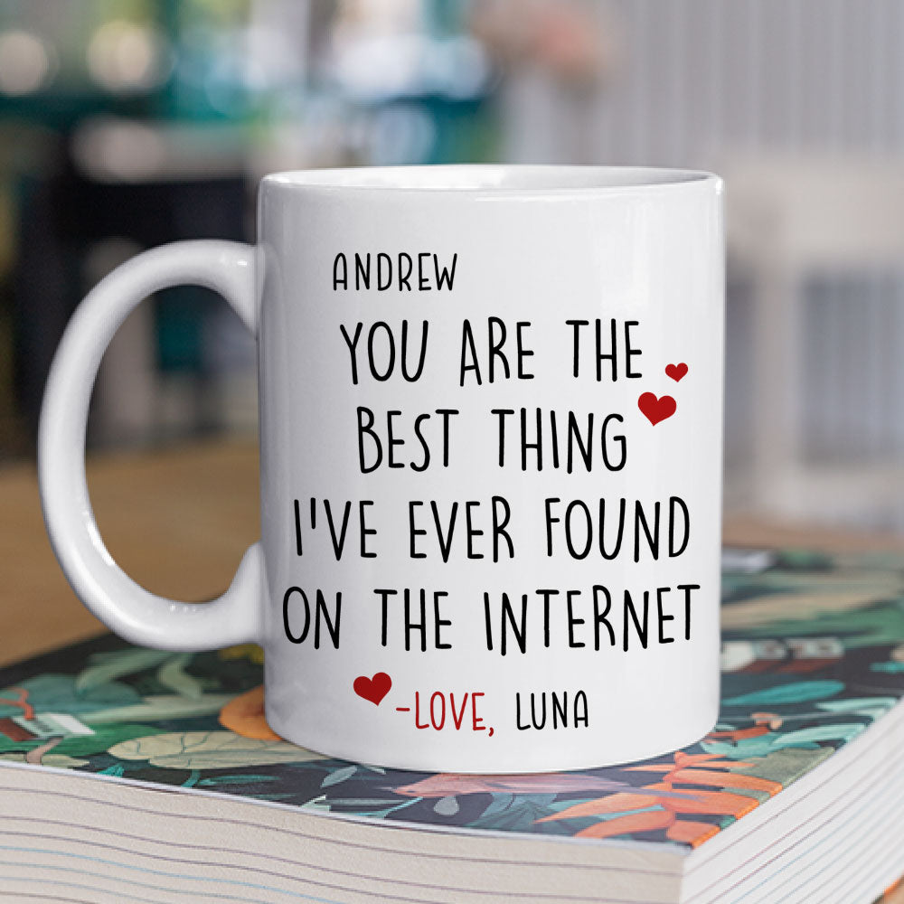 Custom Anniversary Keepsake Gifts For Couple • Best Click I Ever Made - Personalized Coffee Mug