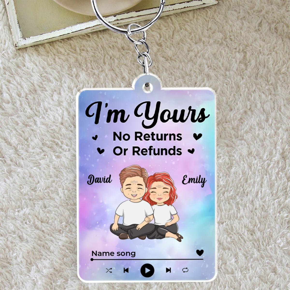 Couple Favorite Song - Personalized Acrylic Keychain