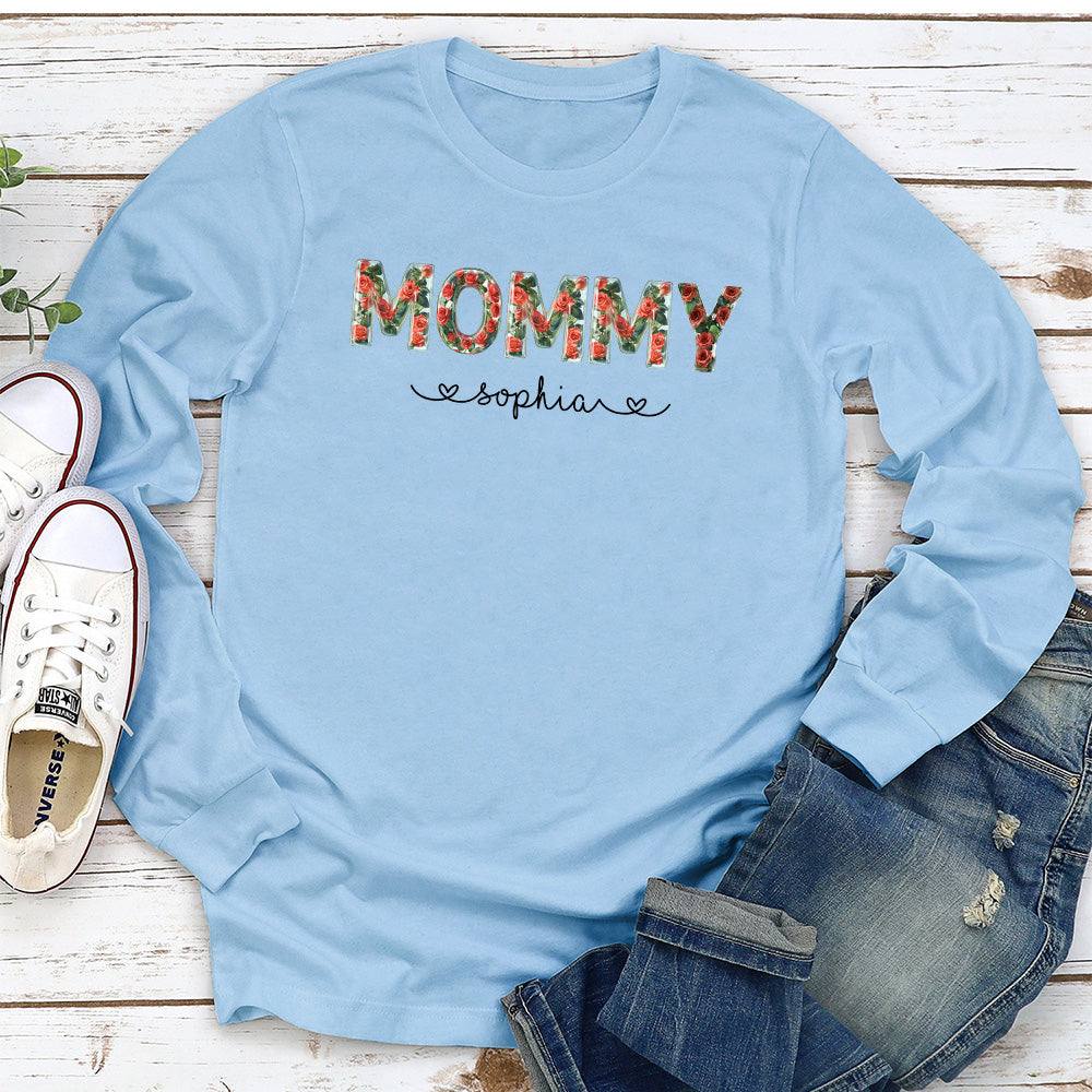 Custom Christmas & Birthday Gift for Grandma • Grandma Birth Month Flower - Personalized Shirt