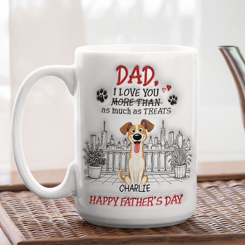 Custom Christmas & Birthday Keepsake Gift • More Than - Personalized 3D Inflated Effect Mug