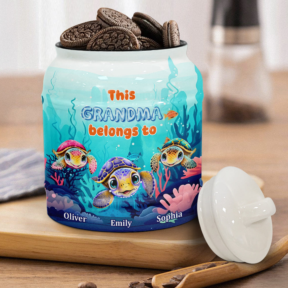 Grandma Turtle - Personalized Ceramic Jar