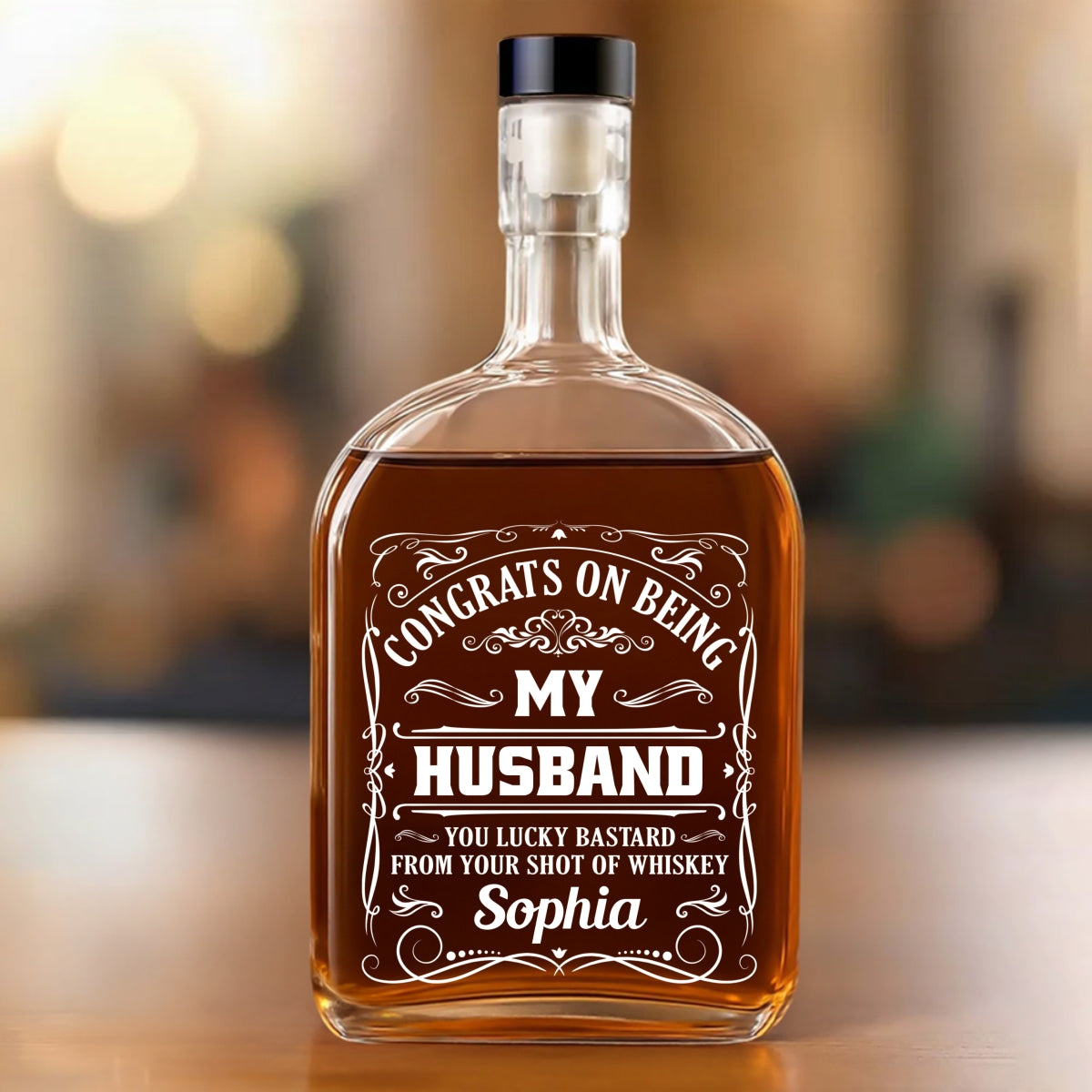 Being My Husband - Personalized Spirits Decanter