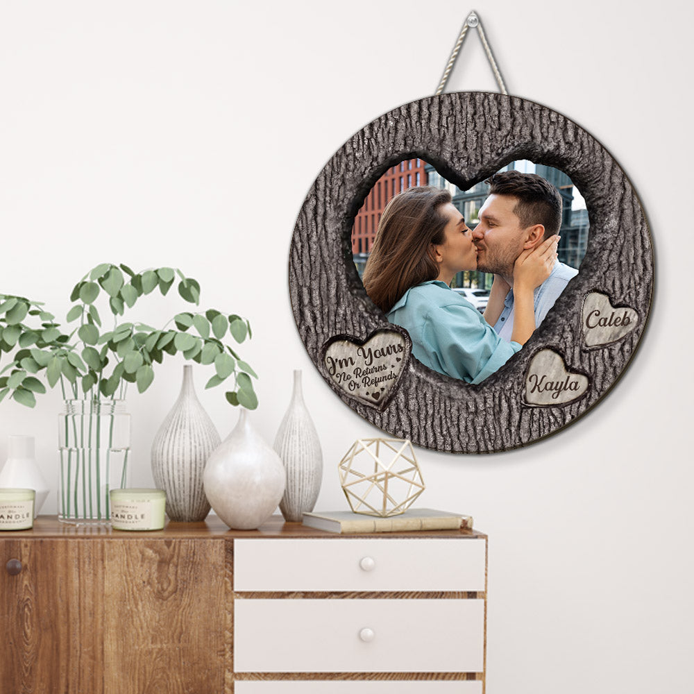 Custom Photo Couple Anniversary Wall Decor Keepsake Gift • You And Me - Personalized Wood Sign