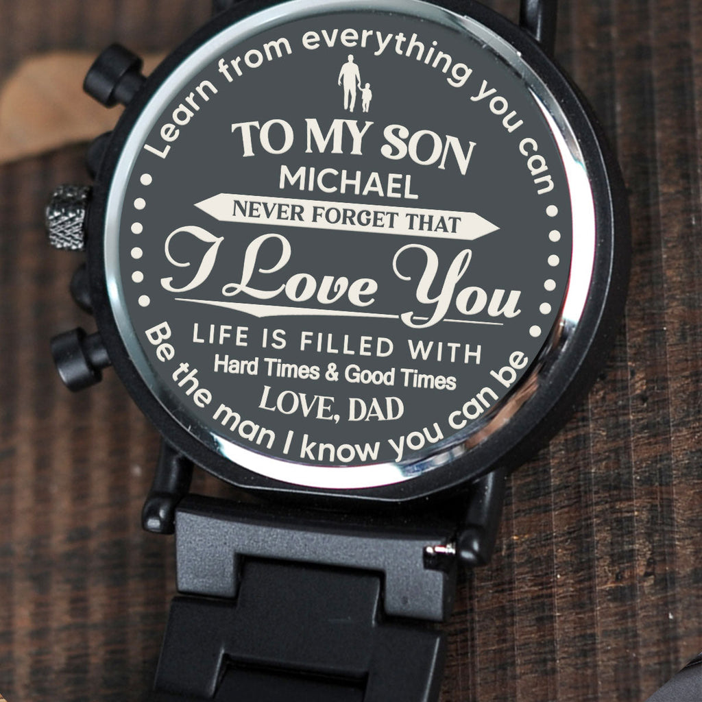 Never Forget That - Personalized Engraved Wooden Watches GQ026