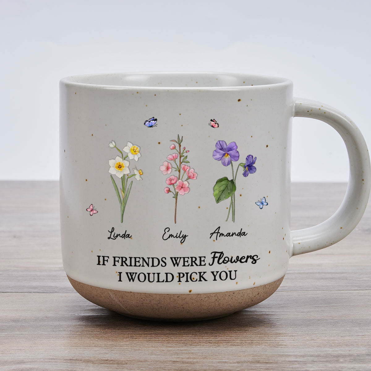 Custom Best Friend, Christmas & Birthday Friendship Keepsake Gift • I Would Pick You - Personalized Pottery Mug