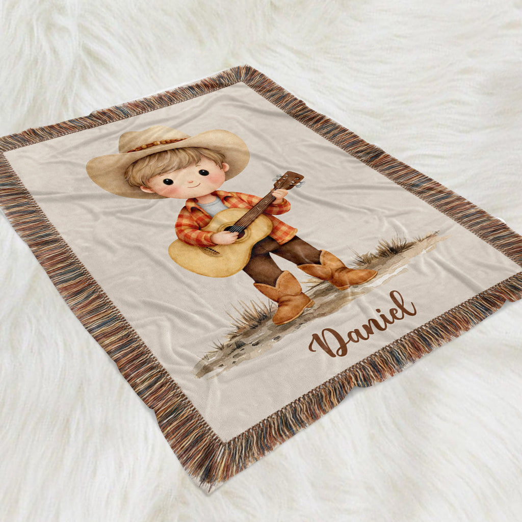 Cowboy Cowgirl - Personalized Fleece Blanket