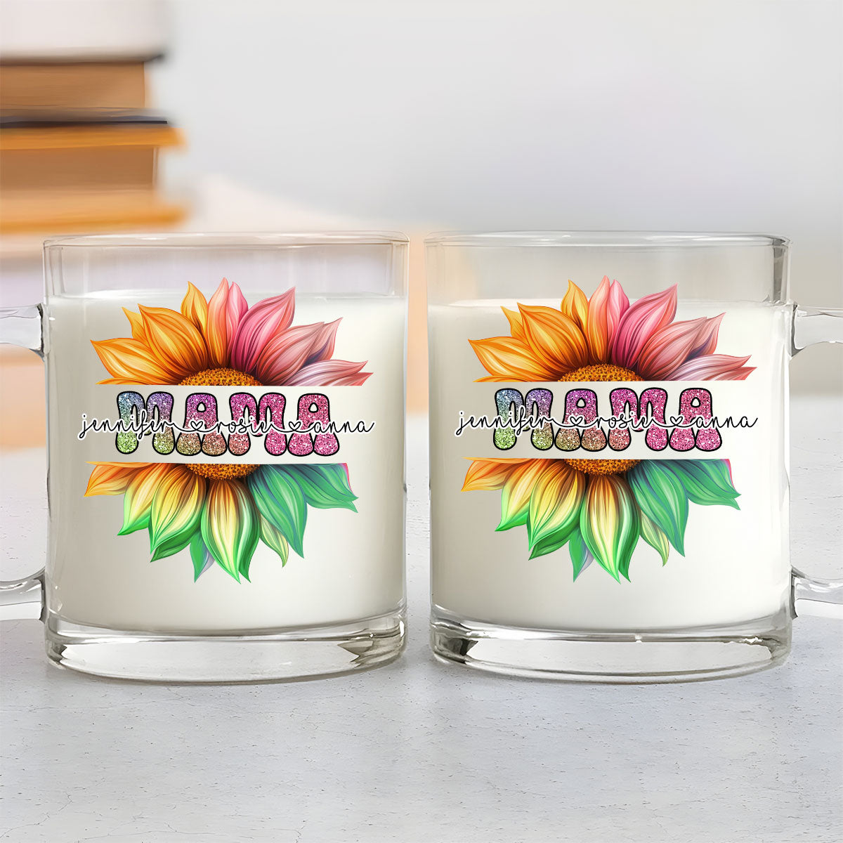Custom Mother's Day Gift for Mom & Grandma • Nana We Always Love You - Personalized Glass Mug