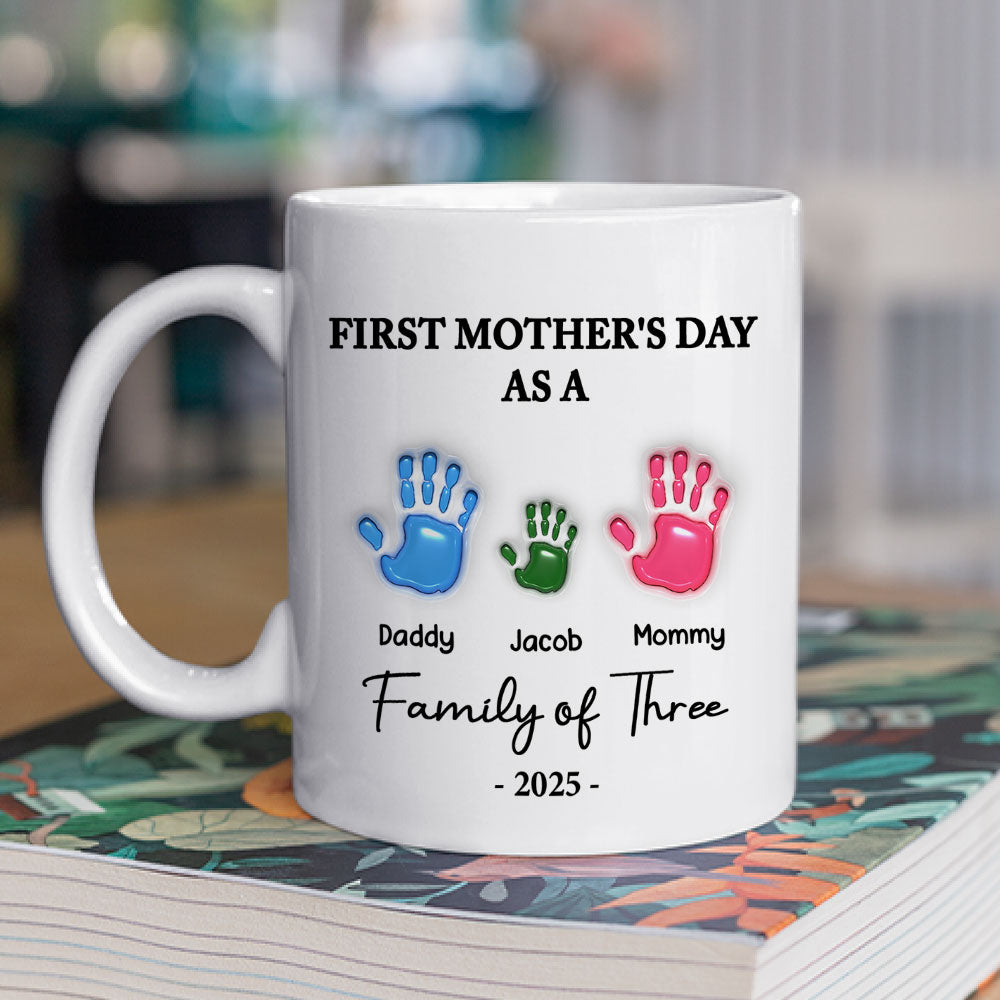 Custom Mother's Day Gift for Mom & Grandma • First Mother Day - Personalized 3D Inflated Effect Mug