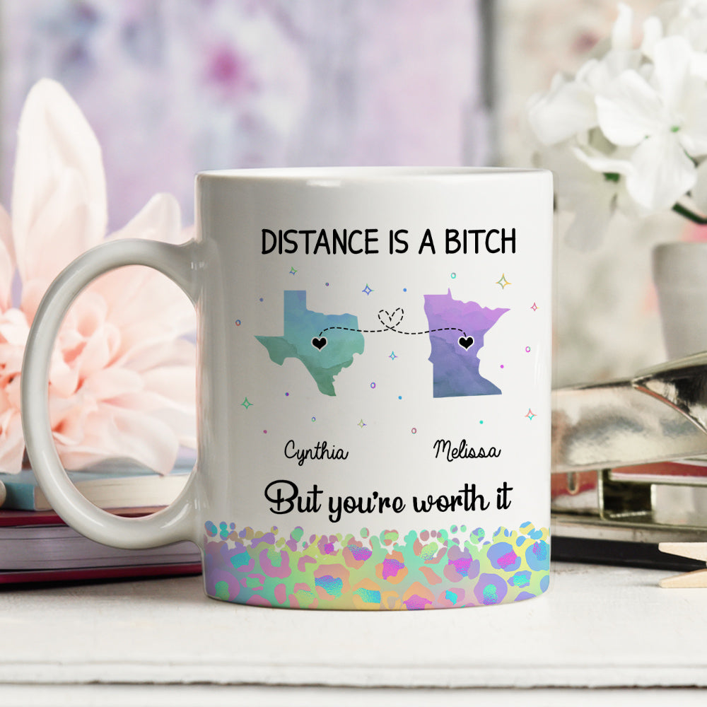 Custom Best Friend, Christmas & Birthday Friendship Keepsake Gift • You Are Worth It - Personalized Coffee Mug