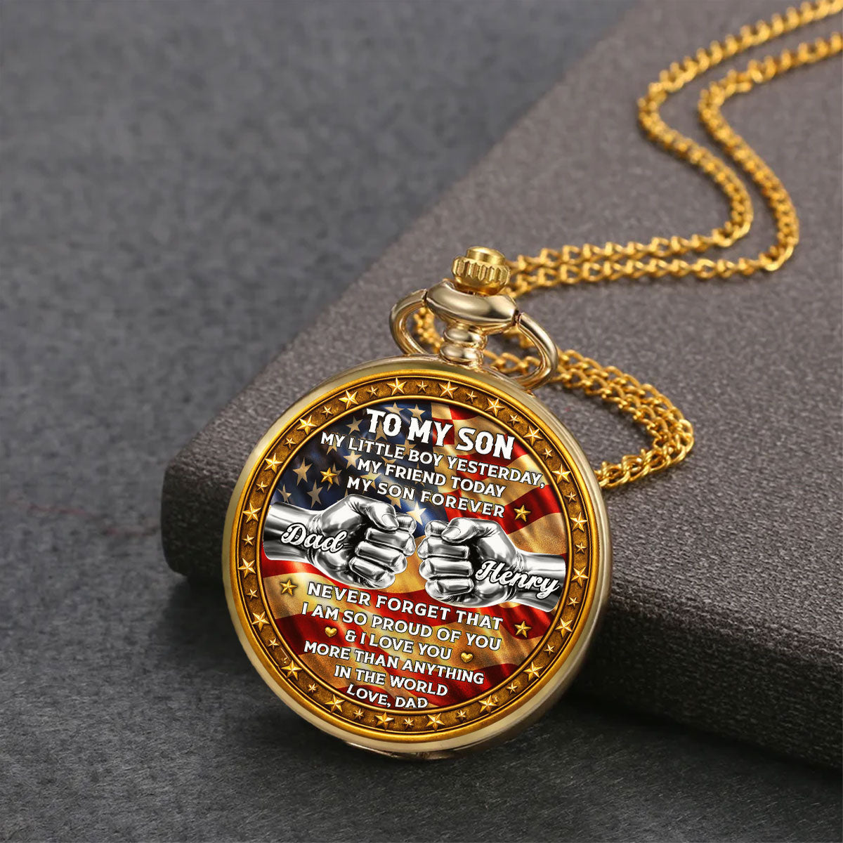 Unbreakable Bond - Personalized Print Pocket Watch