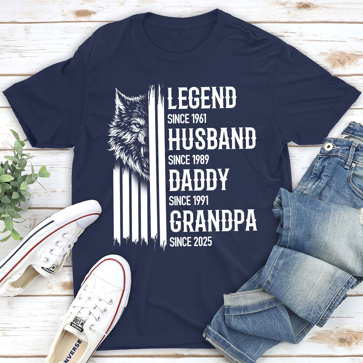 Custom Christmas & Birthday Gift for Dad, Grandpa • A True King - Personalized Shirt
