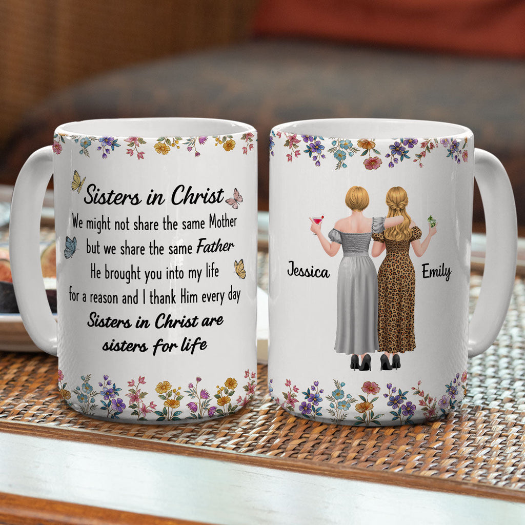 Custom Best Friend, Christmas & Birthday Friendship Keepsake Gift • Grace Brought Us - Personalized Coffee Mug