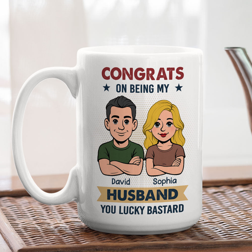 Custom Anniversary Keepsake Gifts For Couple • Congrats On Being Mine - Personalized Coffee Mug