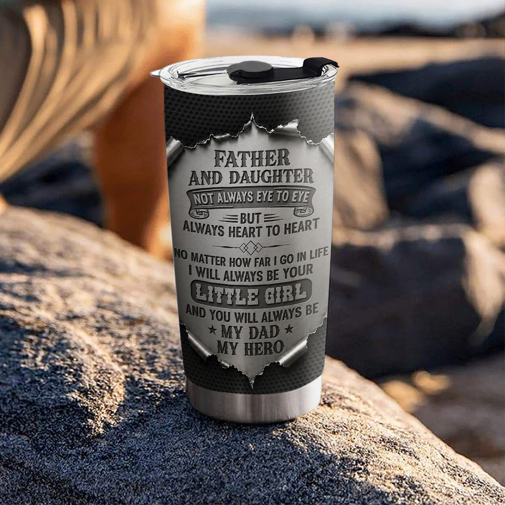 Custom Father's Day Birthday Gifts For Dad • My Hero 2 - Personalized 3D Effect Tumbler