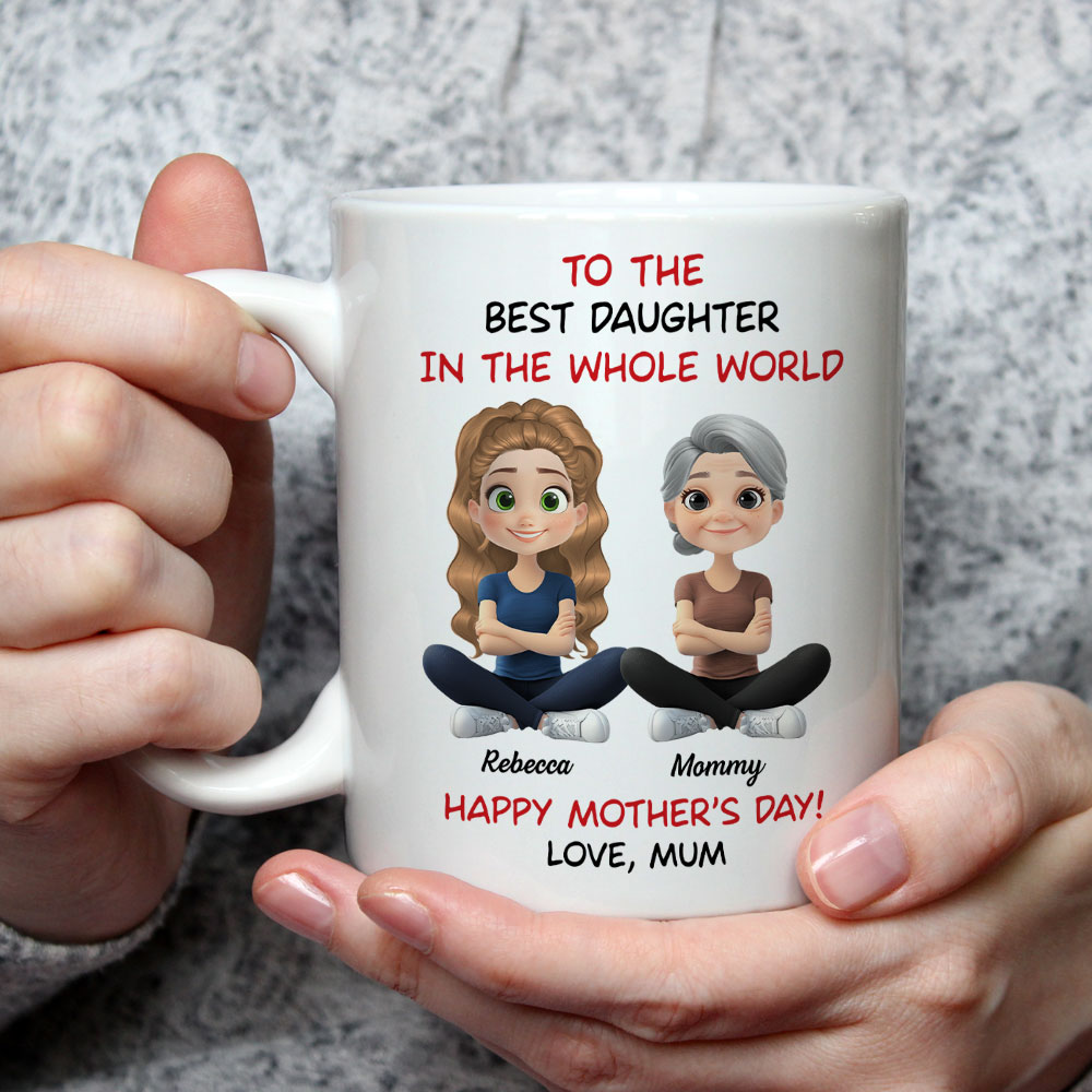 Custom Mother's Day Gift for Daughter • Our Bond Never Breaks - Personalized Coffee Mug