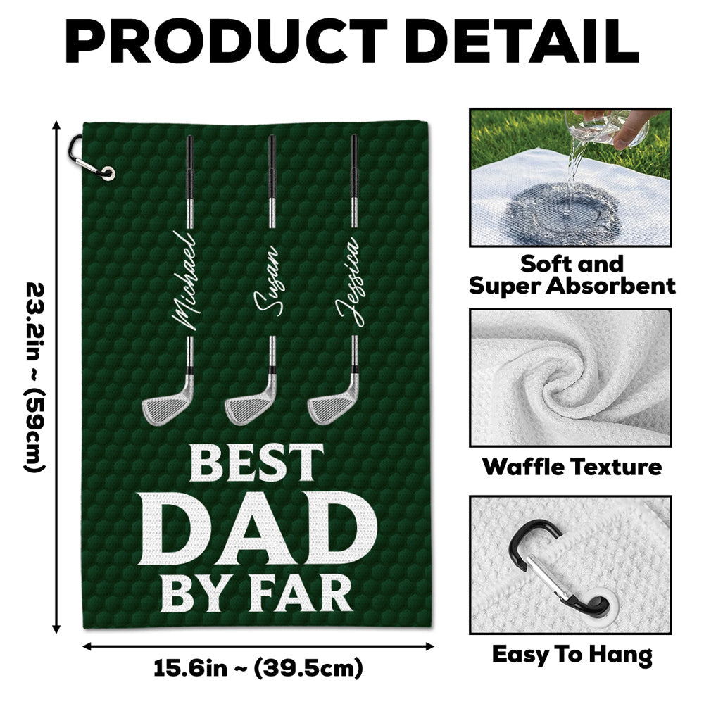 Best Daddy By Par - Personalized Golf Towel