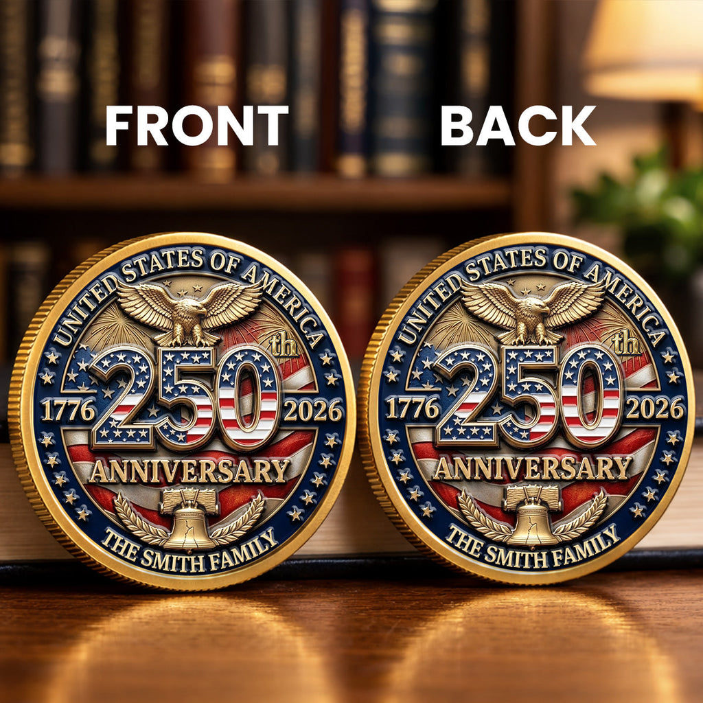 America 250th Anniversary - Personalized Commemorative Keepsake Coin