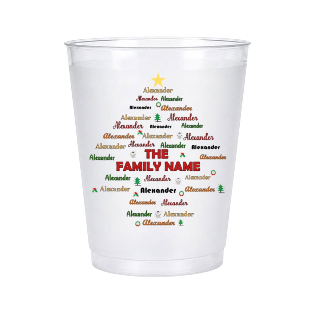 Made For Family Christmas Moments - Personalized Frosted Cup