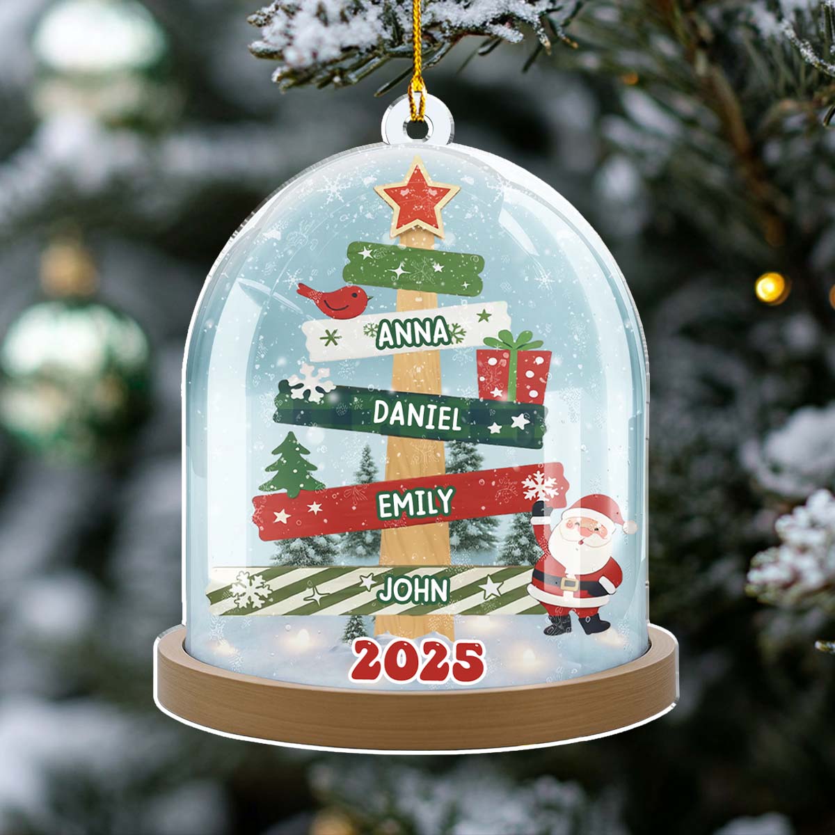 Custom Family Ornament, Christmas Gift for Family Members •  Home Is Where We Are Together - Personalized Acrylic Ornament