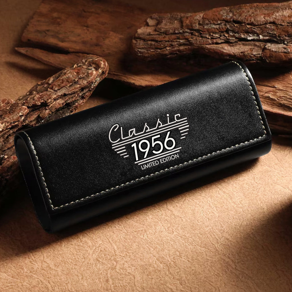 Classic Edition Dad - Personalized Leather Eyeglass Case