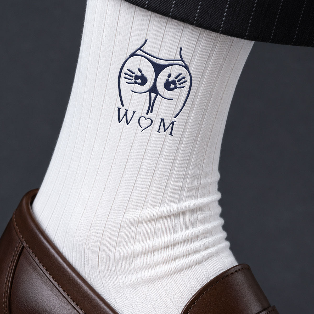 Love Stitched Together - Personalized Men Socks