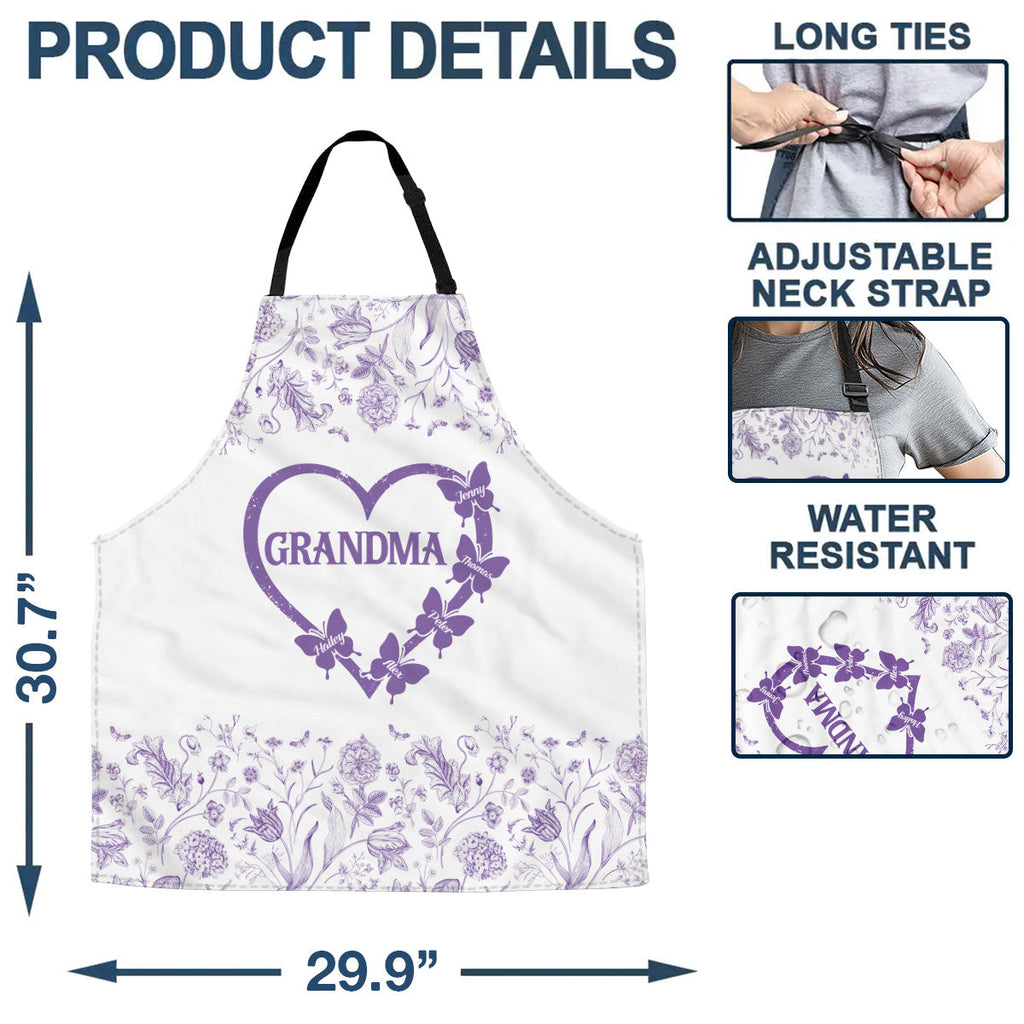 Floral Grandma - Personalized Apron