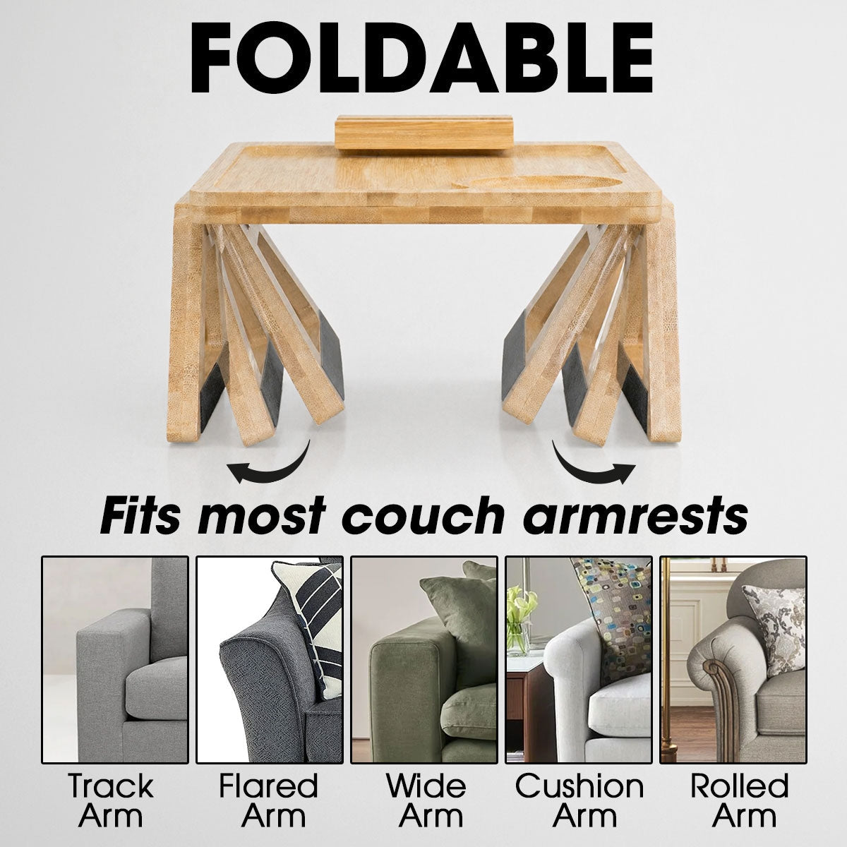 Reserved For Dad - Personalized Engraved Wooden Couch Arm Table