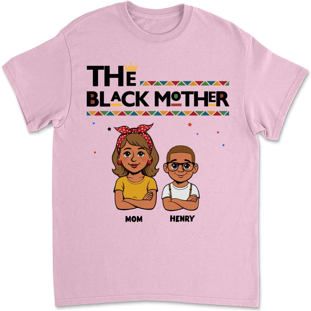 Custom Christmas & Birthday Gift for Mom, Grandma • The Blackmother - Personalized Shirt - Sweatshirt