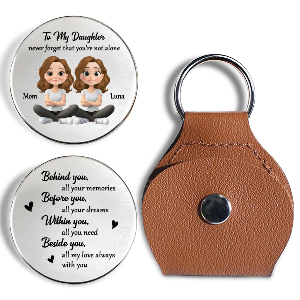 Custom Son Coin Keychain, Father's Day Birthday Gifts • Never Forget That - Personalized Pocket Hug