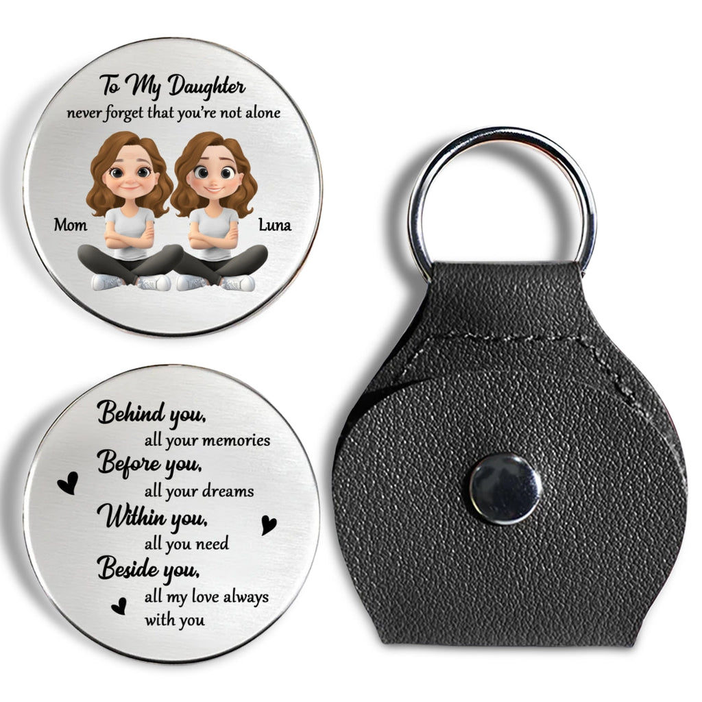 Custom Son Coin Keychain, Father's Day Birthday Gifts • Never Forget That - Personalized Pocket Hug