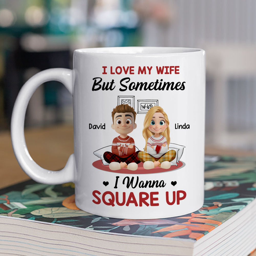 Custom Anniversary Keepsake Gifts For Couple • My Wife My Beautiful Headache - Personalized Coffee Mug