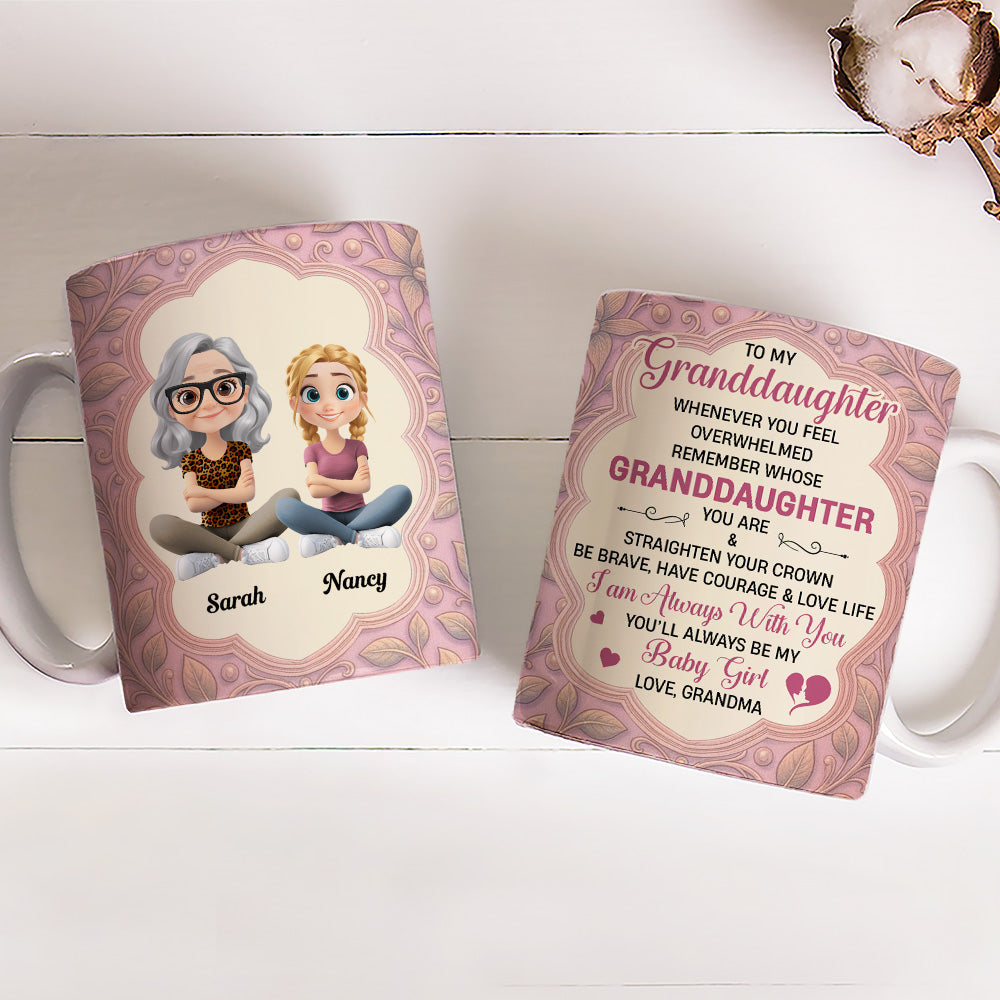 Custom Christmas & Birthday Gift for Granddaughter • Granddaughter You Make Life Beautiful - Personalized Coffee Mug