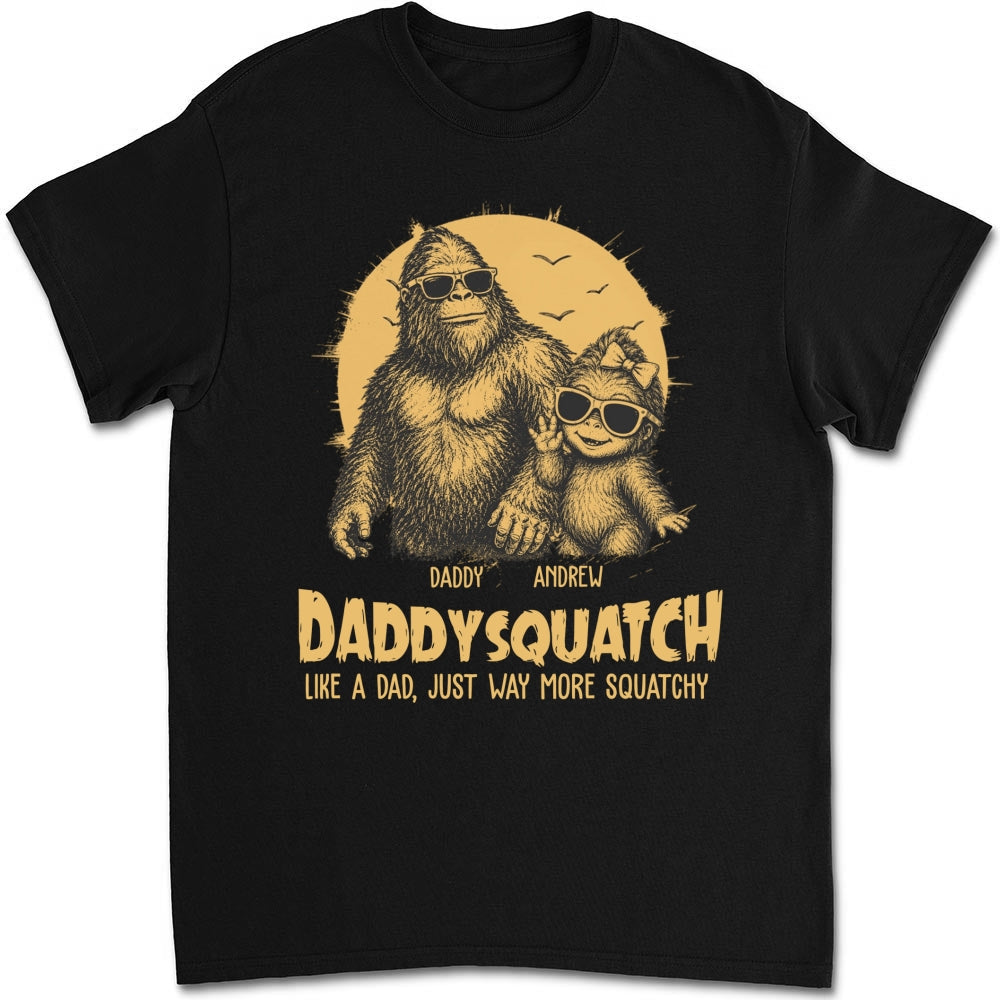 Custom Father's Day, Special Gift for Dad & Grandpa • Squatchy Papa - Personalized Shirt