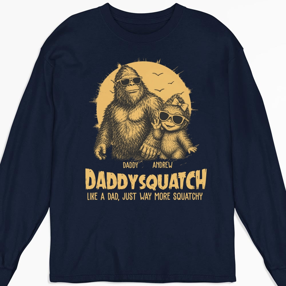 Custom Father's Day, Special Gift for Dad & Grandpa • Squatchy Papa - Personalized Shirt