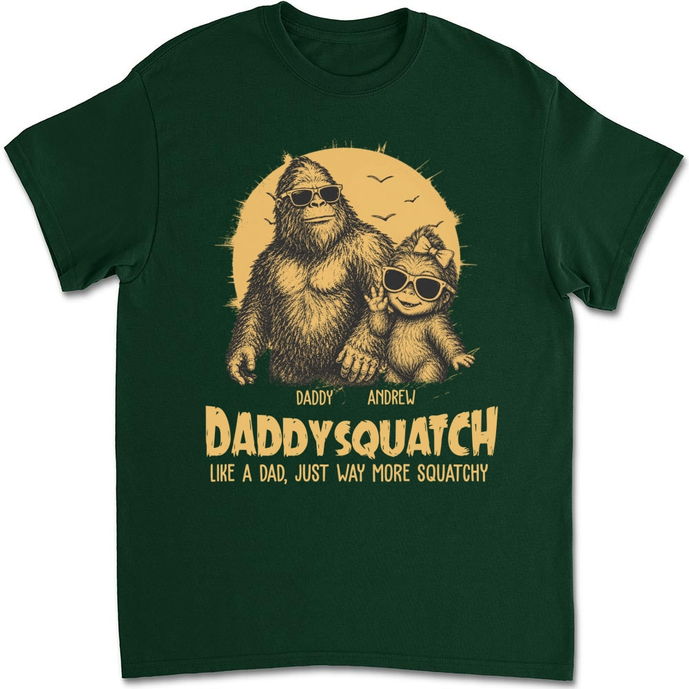 Custom Father's Day, Special Gift for Dad & Grandpa • Squatchy Papa - Personalized Shirt