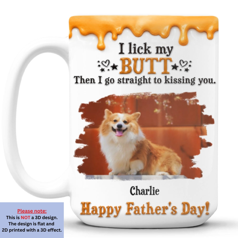Custom Photo Christmas & Birthday Keepsake Gift • Go Straight To Kissing You Photo - Personalized 3D Effect Mug