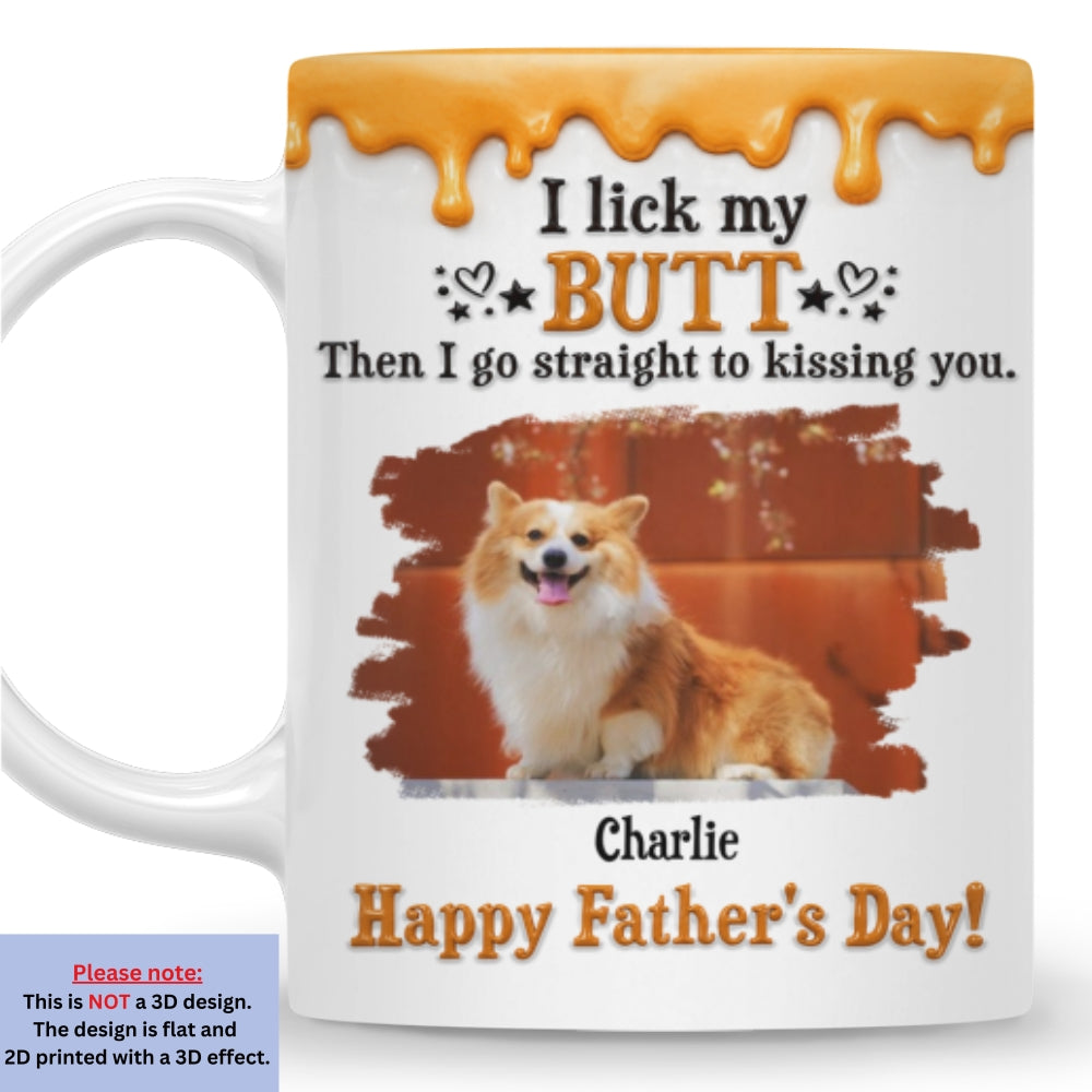 Custom Photo Christmas & Birthday Keepsake Gift • Go Straight To Kissing You Photo - Personalized 3D Effect Mug