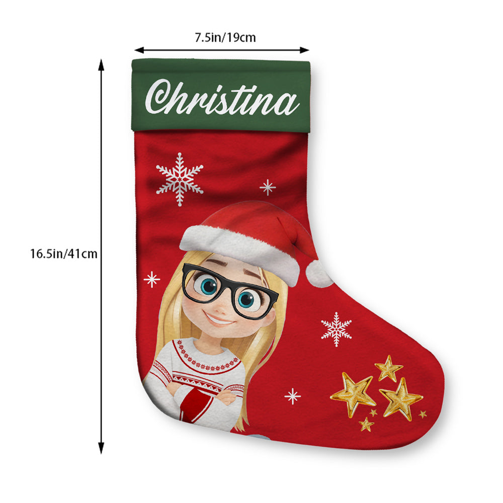 Custom Christmas Gifts for Grandkids, Holiday Decor • My Favorite People Call Me - Personalized Christmas Stocking