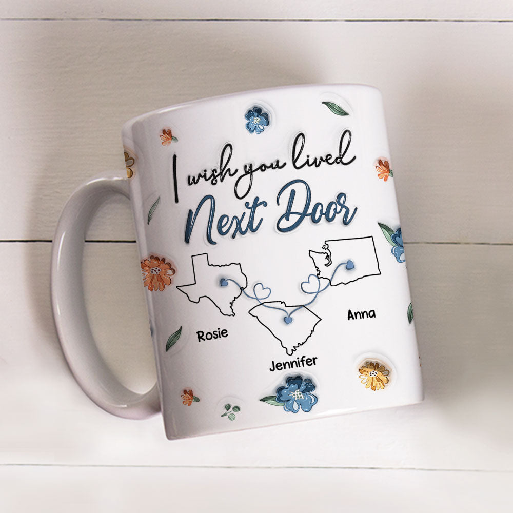 Custom Best Friend, Christmas & Birthday Friendship Keepsake Gift • Closer - Personalized 3D Inflated Effect Mug