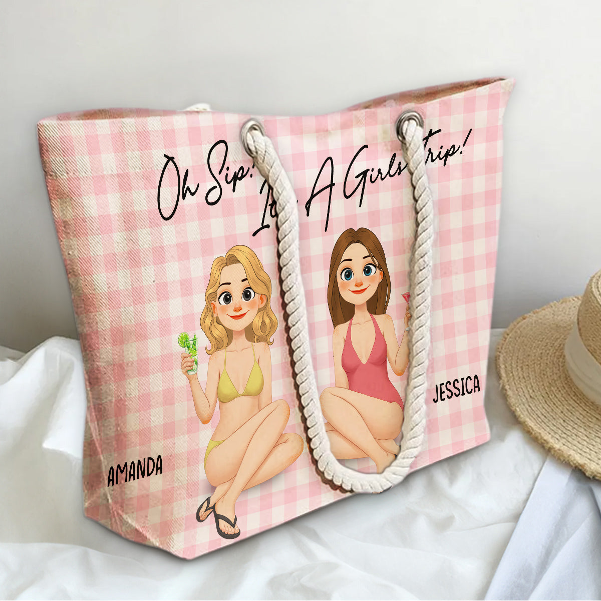 It Is A Girls Trip - Personalized Beach Bag