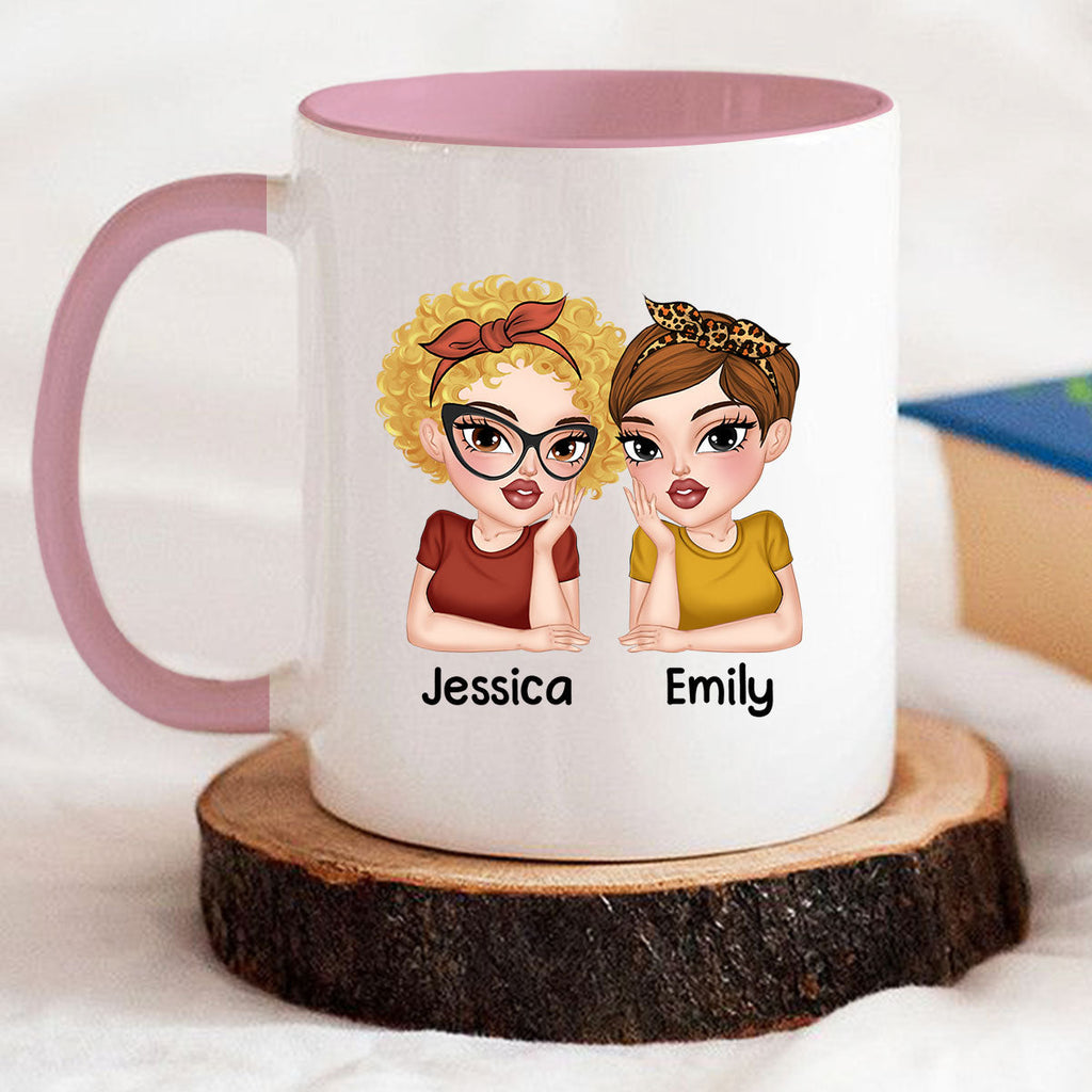 Custom Best Friend, Christmas & Birthday Friendship Keepsake Gift • Punch A Bitch - Personalized Accent Mug