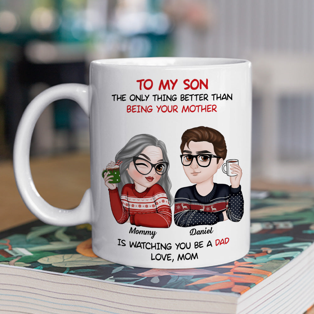 Custom Christmas & Birthday Gift for Son • To My Son Merry Christmas - Personalized Coffee Mug