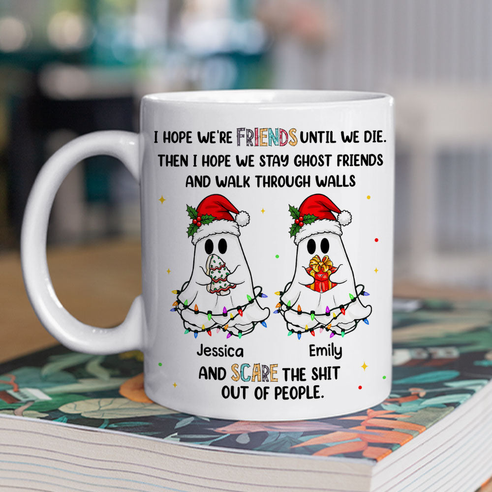 Custom Best Friend, Christmas & Birthday Friendship Keepsake Gift • Ghost Gang Forever - Personalized Coffee Mug